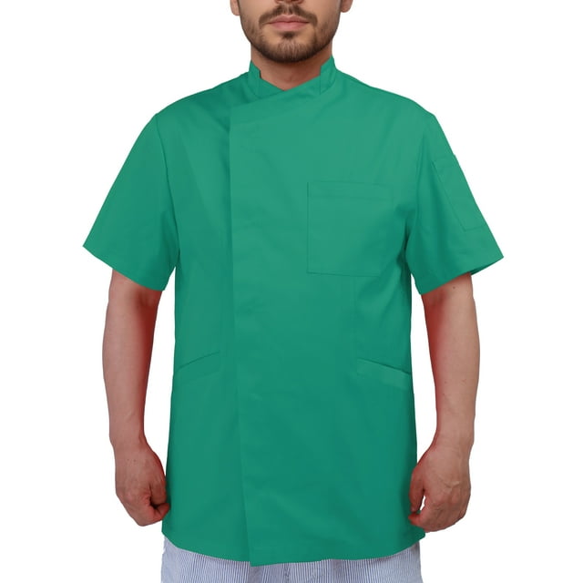 Men's Chef Coat Short Sleeve Chef Jacket