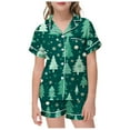 2Pc Toddler Girl Pajamas Boys Girls Cartoon Christmas Printed
