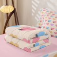 thumbnail image 5 of Erosebridal Cartoon Hearts Zipper Full Size Comforter Sets with Fitted Sheet and 2 Pillowcases, Kawaii HeartZipper Bedding Set, Pink Reversible, Peach Heart, Pink Reversible, 5 of 7