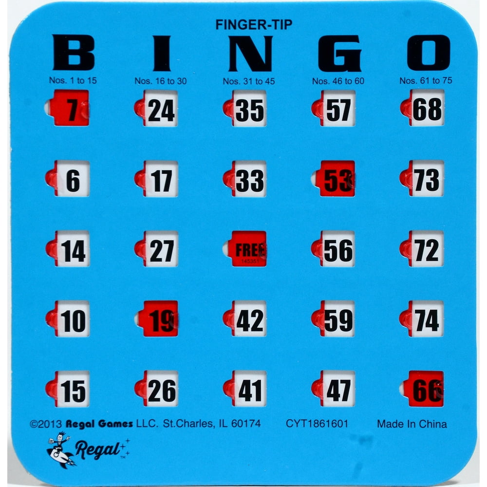 Fingertip Bingo Cards