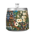 thumbnail image 7 of Yayeee Ashtray with Lid for Cigarette Smokeless Stainless Steel Home Ash Holder, Floral Garden, 7 of 7