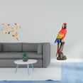 thumbnail image 2 of Adorno colgante de pared de madera con forma de pájaro loro, coleccionable, decorativo, para oficina, dormitorio, interior, estatua versátil, decoraci, 2 of 8