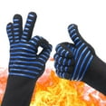 thumbnail image 2 of Gloves for Women Hot BBQ Grilling Cooking Glove Extreme Heat Resistant oven Welding Glove 1pc, 2 of 2