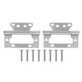 thumbnail image 2 of Furniture Hinge, 2Pcs With Brushed Texture Stainless Steel Hinge, Practical For Living Room Doors Home For Household Doors, 2 of 8