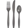 thumbnail image 1 of Creative Converting 339632 7.5 in. Glamour Gray Assorted Cutlery, 24 Count, 1 of 1