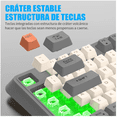 thumbnail image 4 of Kit de teclado y mouse Bloosom  gamer Español Latinoamérica teclado negro y mouse blanco, 4 of 4