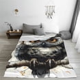 thumbnail image 5 of Cauagu Whimsical Owl On Branch Pattern Flannel Bed Blankets,Fleece Blanket Comfortable Air Conditioning Blanket for Sofa Bed Travel Couch & Living Room -50"x40", 5 of 8