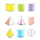thumbnail image 2 of 9 piezas de formas geométricas plegables, sólidos geométricos 3D, material didáctico para profesores, material escolar de matemáticas, juguetes educat, 2 of 9
