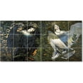 thumbnail image 1 of Ceramic Tile Mural-Viktor Vasnetsov Mythology Tile Mural Residential Construction Idea. 36" w x 18" h using (18) 6 x 6 ceramic tiles, 1 of 3
