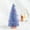 Blue, variant on 10 Inch Artificial Frosted Mini Sisal Christmas Trees, Bottle Brush Trees with Wood Bases and Balls Ornaments, Small Tabletop Christmas Trees for Xmas Holiday Party Home Decor