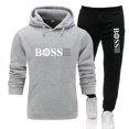 thumbnail image 1 of Conjunto de 2 piezas de chándal con capucha y pantalones con cordón, sudaderas deportivas para hombre y mujer, ropa deportiva para correr, marca Otoño Invierno, 1 of 4