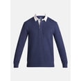 thumbnail image 5 of George Men's and Big Men's Rugby Shirt with Long Sleeve, Size S-3XL, 5 of 5