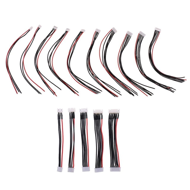 Cables de alimentación de carga Yotijar 15 piezas JST-XH 2S 3S 4S 5S 6S para modelos de vehículos de telemando