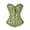 Green, variant on LELINTA Sexy Women's Satin Lace up Overbust Corset Plus Size Waist Training Corsets Bustier Top Corselet + G-string