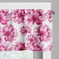 thumbnail image 5 of Ambesonne Watercolor Valance & Curtain, Abstract Peonies, 55"x24", Pink Magenta, 5 of 6