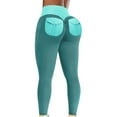 thumbnail image 4 of DHFJKG Yoga Workout Leggings For Women Sports High Waisted Soft Running Fitness Athletic Pants With Back Pockets Stylish Tights, 4 of 4