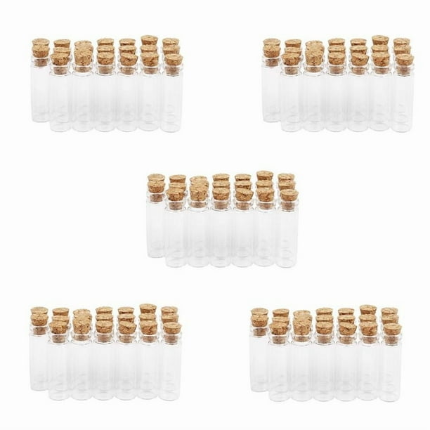 100 Piezas 11X32mm Minúscul Mini Corcho Vacío de Vidrio Frascos 2Ml
