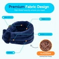 thumbnail image 4 of Sunnybay Weighted Microwave Heating Pad, 26x6 Inches, Moist Hot/Cold Neck and Shoulder Wrap with Plush Cover, Blue, 4 of 8