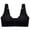 Black, variant on Viikei Bras for Women Sports Bras Wirefree Soild Small Cup Front Buckle Underwear