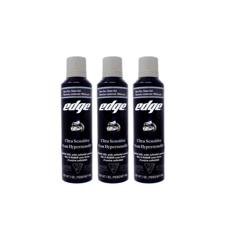 Edge Ultra Sensitive Shave Gel for Men, 3-Pack, 7 oz photo 1