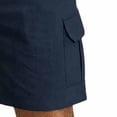 thumbnail image 6 of Eryao Big and Tall Mens Gym Set 2 Piece Button Down Short Sleeve Shirts Matching Drawstring Jogger Shorts with Pockets Summer Cotton Linen Lounge Sets,Navy,XL, 6 of 6