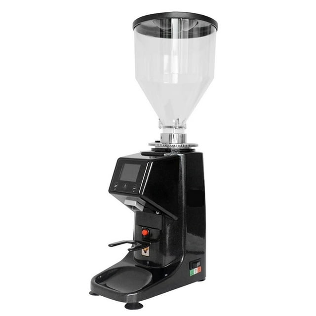 Electric Coffee Grinder 200W Espresso Coffee Grinder Flat Whetstone Coffee Grinder Touch Panel Bean Maker 750g ,Sturdy and Durable