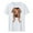 A513 White, variant on Women's Monkey Covering Eyes T-Shirt, Three Wise Monkeys Inspired, Relaxed Fit Short Sleeve Top for Playful Style