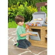 Little Tikes Cook n Play 12-Piece BBQ Playset with Oven, Tan, for Ages 3 to 5 Years