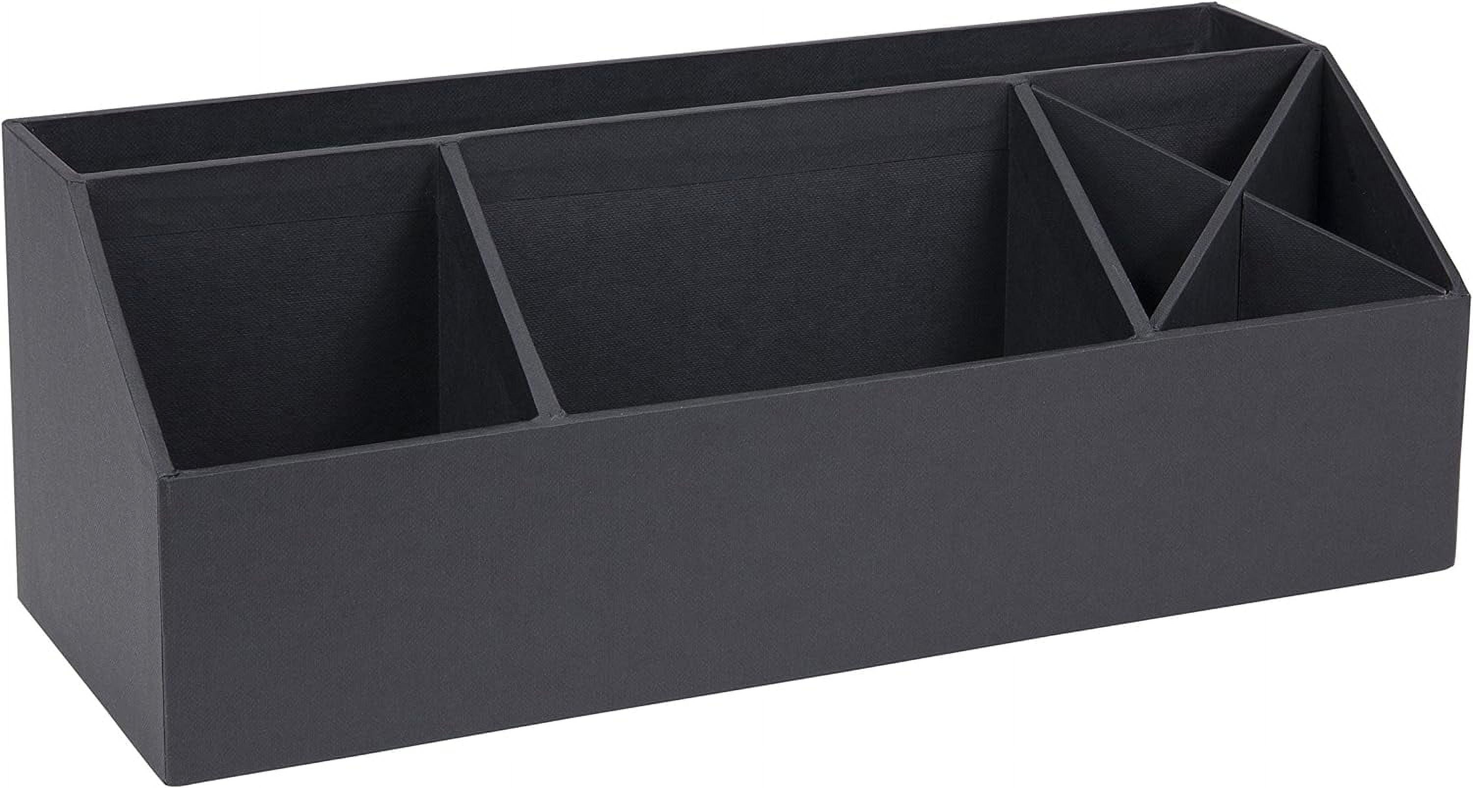 Bigso Elisa Desktop Organizer | Durable Office Desk Organizer | Canvas Gray