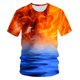 thumbnail image 1 of 2021 Flame Boy's kids T-shirt verano moda de manga corta para niñas 3D cuello redondo tops Color elemento camisa de moda para niños T-shirt6T Gao Jinjia LED, 1 of 2