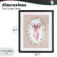 thumbnail image 4 of Stupell Industries French Country Ribbon with Oval Florals Black Framed Print Under Glass, 13 x 16, by Christine Simpson Art, 4 of 8