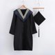 thumbnail image 4 of S 1 Juego de hermoso uniforme de graduación de punto fino, vestido de graduación elegante de poliéster con toque festivo para fotografía, 4 of 4