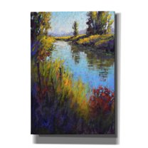 Epic Graffiti 'Looking Down the Slough' by Alejandra Goss, Giclee Canvas Wall Art, 18"x26"