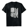 thumbnail image 5 of Women'S T-Shirts Womens 4th of July Shirt Funny Women'S Raglan T-Shirt Retro Short Sleeve Round Neck Independence Day Printing Tops,Black, 5 of 5