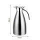 thumbnail image 1 of Botella Térmica De Acero Inoxidable Para Café, Té, Jarra, 2L, Doble Pared, Termos Aislados Al Vacío, Termo De Viaje, Jarra, Tetera, Tetera Methold HA022901-00, 1 of 7
