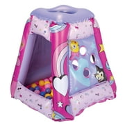 Minnie Mouse Preschool Indoor Inflatable Ball Pit Playland with 20 Soft Flex Balls, Ages 2-4, Pink