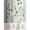 thumbnail image 6 of Abstract Floral Sheer Curtains 63 Inches Long 2 Panels Sage Green Leaf Floral Vintage Watercolor Light Filtering Semi Sheer Window Curtains Drapes for Bedroom Living Room 52"x63", 6 of 7