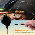 thumbnail image 2 of NutriChef Smart Bluetooth BBQ Thermometer - Upgraded Stainless Probe Safe to Leave in Grill Outdoor, 2 of 7