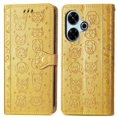 thumbnail image 1 of Funda Cartera FOXDOCK para Xiaomi Redmi 13 4G , Flip PU con Relieve de Gatos y Perros, Tarjetero y Soporte, 1 of 6