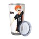 thumbnail image 2 of Vaso Haikyuu de 20 oz, taza de viaje para café con aislamiento al vacío de acero inoxidable, taza de café, taza de viaje con tapa, taza térmica para exteriores, 2 of 8