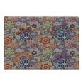 thumbnail image 1 of Batik Cutting Board, Vintage Combined Nested Paisley Motif Oriental Feminine Cultural Eastern Batik Theme, Decorative Tempered Glass Cutting and Serving Board, Large Size, Multicolor, by Ambesonne, 1 of 1