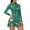 Green Golf Ball Club, variant on Xixirimido American Flag Floral Fireworks Print Golf Dresses for Women Long Sleeve 1/4 Zip Tennis Dress with Shorts and Pockets UPF 50 Workout Athletic Dress, Large