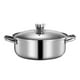 thumbnail image 1 of 1 olla de inducción práctica para el hogar, utensilios de cocina (plateada), 1 of 6