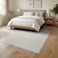 thumbnail image 3 of ODIKA 6'x9' Washable Area Rug Non-Slip, Easy Care, Ivory Cashmere Fuzzy Look Abstract Drift Cream Fluffy Alfombra for Family Room, Living Mater Bedroom, 3 of 7
