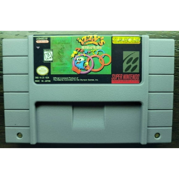 New Izzys Quest For The Olympic Rings -! SNES - Super Nintendo Ent. System NTSC/PAL Cartridge