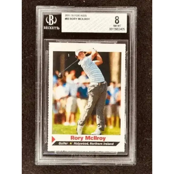 Rory McIlroy 2011 Sports Illustrated for Kids golf Rookie Card graded BGS 8 NrMt-Mt