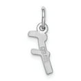 thumbnail image 4 of FB Jewels Sterling Silver Rhodium-plated Small Initial F Charm, 4 of 4