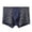 Gray, variant on rygai Seamless Mid Rise Modal Boxer Underwear Fashionable Print U-Bump Male Panties for Inside Wear,Black 6XL