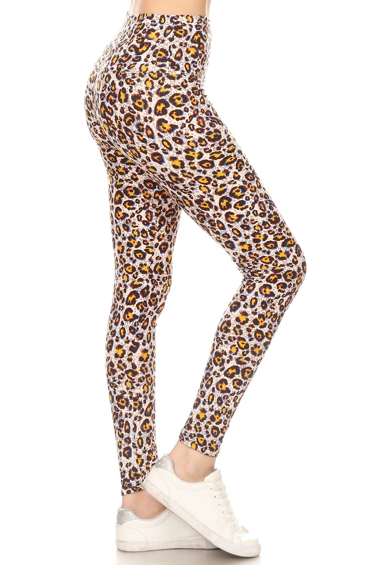 Bituin Leggings - Yoga Band Leopard Print Leggings - Walmart.com