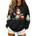thumbnail image 3 of Jsaierl Womens Halloween Sweatshirts Plus Size Ghost Graphic Pullover Hoodies Vintage Classic Long Sleeve Shirt Tops Halloween Party Supplies, Sizes S-2XL, 3 of 6